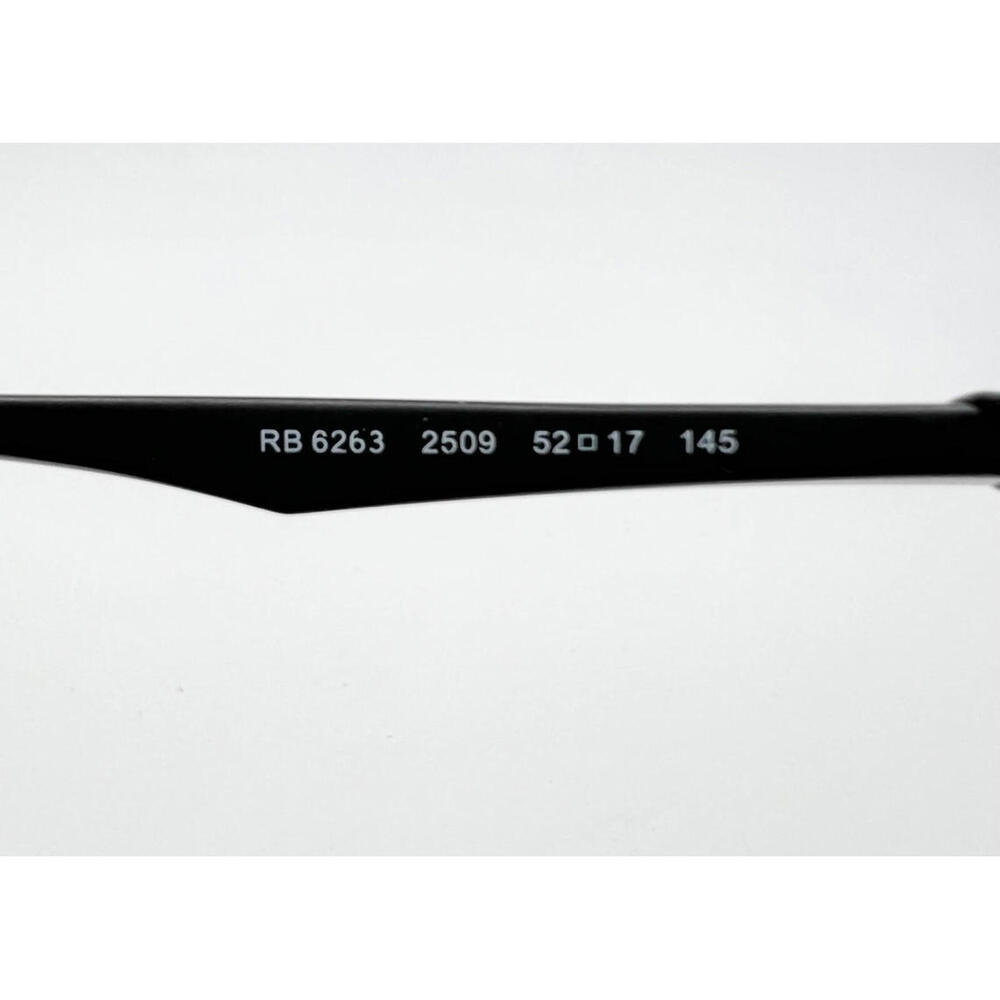 Ray-Ban RB 6238 2509 Black Metal Full Rim Eyeglasses Frame 52-17-145 7275 - Picture 5 of 7